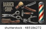 Set Tool For Barbershop With...