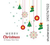 merry christmas logo or symbol... | Shutterstock .eps vector #1932767522
