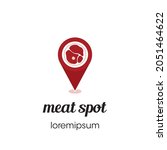 meat spot logo or symbol... | Shutterstock .eps vector #2051464622