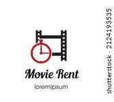 movie rent logo symbol or icon... | Shutterstock .eps vector #2124193535