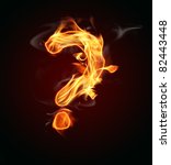 Fire Question Mark Symbol