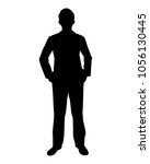 standing business man... | Shutterstock .eps vector #1056130445