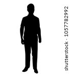 young man with book silhouette... | Shutterstock .eps vector #1057782992