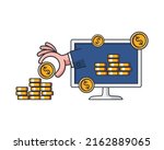 collection colored thin icon of ... | Shutterstock .eps vector #2162889065