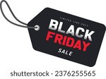 black friday sale  vector tag...