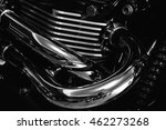 Close Up Of A Motorcycle Engine