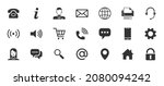 business card icons. name ... | Shutterstock . vector #2080094242