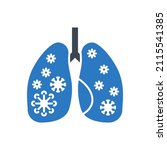 lungs infection related vector... | Shutterstock .eps vector #2115541385