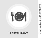 restaurant flat icon isolated... | Shutterstock . vector #455768272
