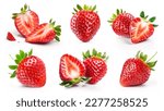 Set of strawberries  creative...