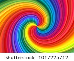 Background Of Vivid Rainbow...