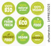 fresh healthy organic vegan... | Shutterstock .eps vector #1499815025