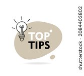 top tips geometric message... | Shutterstock .eps vector #2084403802