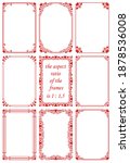 vector set of rectangular... | Shutterstock .eps vector #1878536008