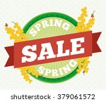 spring rounded button and... | Shutterstock .eps vector #379061572