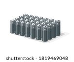 battery pack with tube... | Shutterstock .eps vector #1819469048