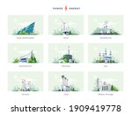 electricity generation source... | Shutterstock .eps vector #1909419778