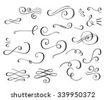 flourish swirl ornate... | Shutterstock .eps vector #339950372