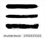 abstract black ink paint stroke ... | Shutterstock .eps vector #1553315102