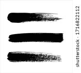 art black ink abstract brush... | Shutterstock .eps vector #1716822112