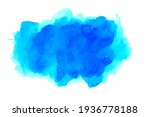 blue watercolor on white paper... | Shutterstock . vector #1936778188