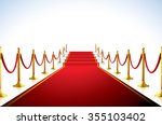 Red Carpet With Stairs In The...