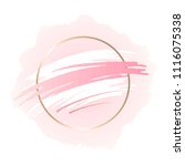 white and pink brush strokes in ... | Shutterstock .eps vector #1116075338