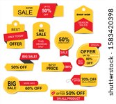 stickers  price tag  banner ... | Shutterstock .eps vector #1583420398