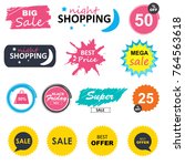 sale shopping banners. special... | Shutterstock .eps vector #764563618
