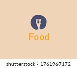 creative logo icon fork in a... | Shutterstock .eps vector #1761967172
