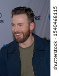 Small photo of NEW YORK, NY - OCTOBER 23: Scott Evans and Chris Evans attend the opening night screening of "Sell By" during NewFest Film Festival at SVA Theater on October 23, 2019 in New York City.