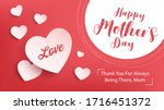 happy mother day banner design. ... | Shutterstock .eps vector #1716451372