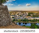Small photo of Puebla de Sanabria city and Tera river, Zamora province, Spain, Europe