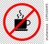 cup of hot tea or coffee icon.... | Shutterstock .eps vector #1199104495