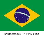 brazil vector flag | Shutterstock .eps vector #444491455