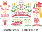 merry christmas and happy new... | Shutterstock .eps vector #1580143645
