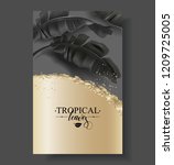 vector tropical banner with... | Shutterstock .eps vector #1209725005