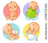 Set Of Baby Stickers  Emoji....