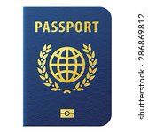 Blue Biometric Passport...