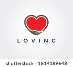 giving love logo  giving heart  ... | Shutterstock .eps vector #1814189648