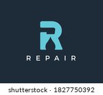 letter r with repair logo... | Shutterstock .eps vector #1827750392