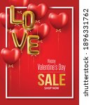 happy valentines day vector... | Shutterstock .eps vector #1896331762