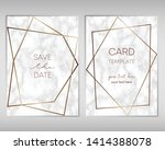 wedding invitation card design... | Shutterstock .eps vector #1414388078