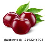 Cherry Isolated. Cherries With...