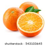 Orang Fruit Isolate. Orange...