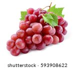 Ripe red grape. pink bunch with ...
