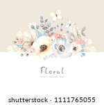 Floral Card With Flowers ...