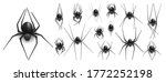 collection of spider  cobweb ... | Shutterstock .eps vector #1772252198
