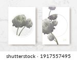 wedding invitation frame set ... | Shutterstock .eps vector #1917557495