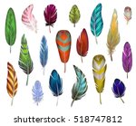 Colorful Detailed Bird Feathers ...
